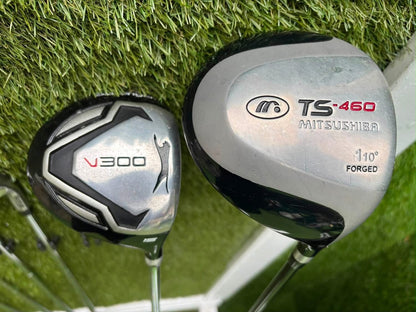 Slazenger V300 3–SW Complete Golf Set – Mitsubishi Driver, V300 3 Wood, RAM Zebra Putter & Slazenger Bag