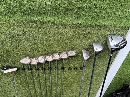 Left-Handed Complete Golf Set – Regal Pro Orbit Irons, PING i15 Hybrid, Callaway Steelhead III & Nike Stand Bag