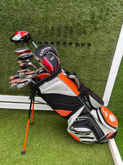 Hippo XXL Golf Set with Callaway FT-i Draw Driver, TaylorMade Rescue & Hex Stand Bag