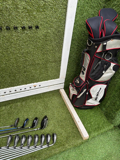 Slazenger Big Ezee Iron-Wood Golf Set V300 Driver Hybrid Stand Bag Free P&P