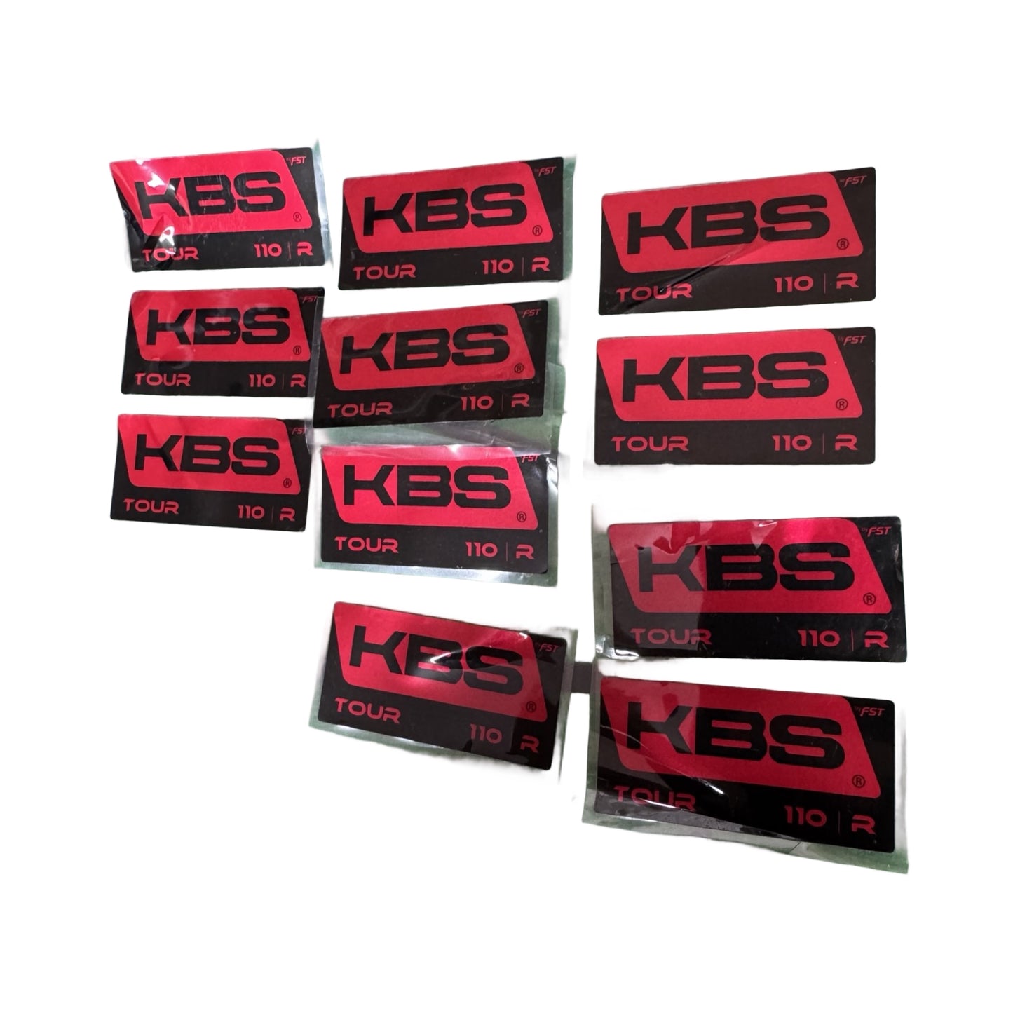 KBS Tour 110 Reg Shaft Labels x11 Read Description