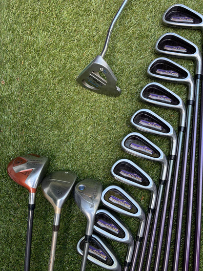Yonex Super ADX 400 Ladies Golf Set with TaylorMade Burner Woods & PING Bag