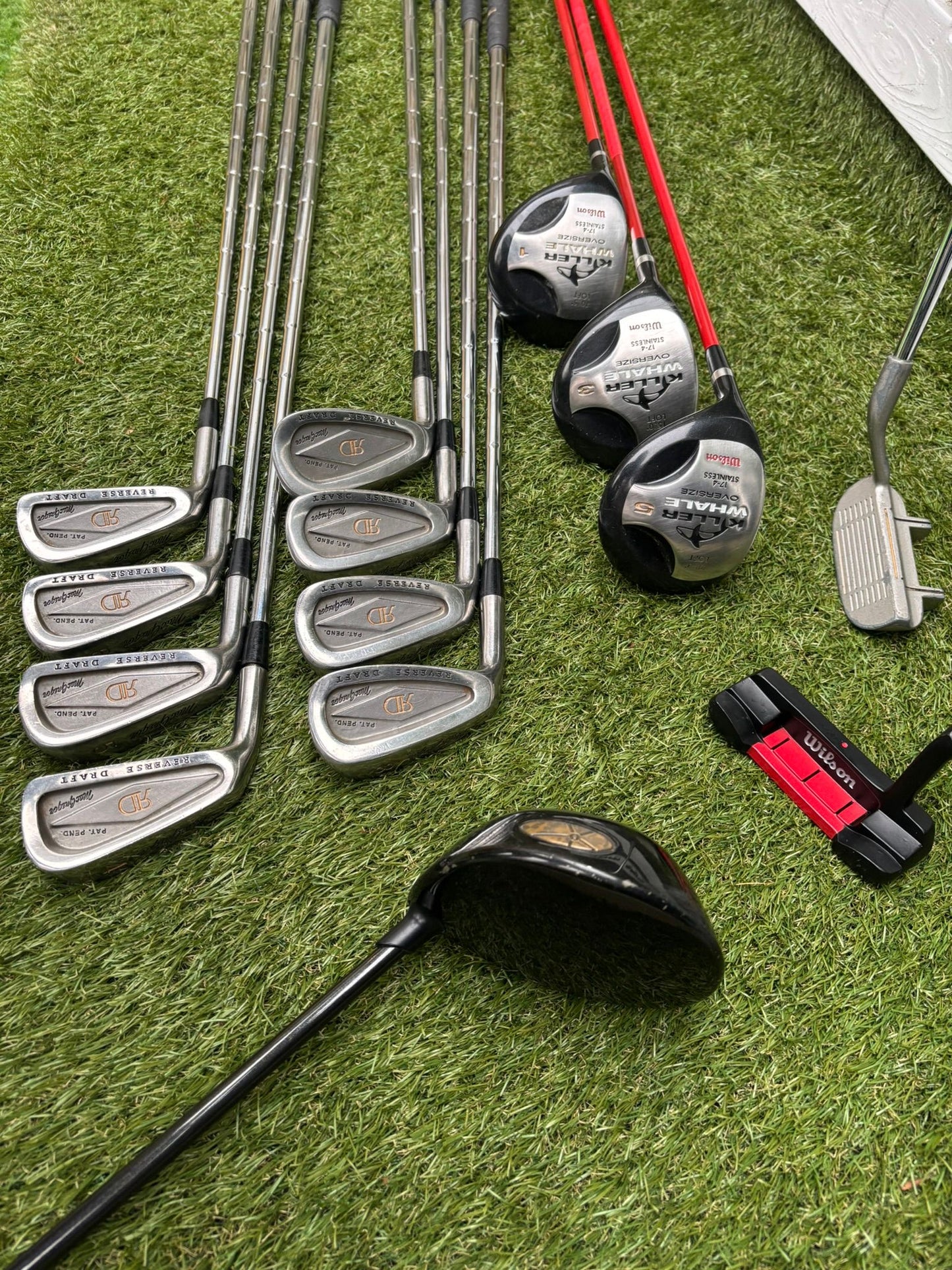 Left-Handed MacGregor Reverse Draft Full Set – Wilson Killer Whale Woods + Ping TiSi Driver £245.00 Delivered