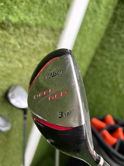 Wilson Deep Red Woods + ProStaff Irons + Cobra Stand Bag – 11 Club Golf Set