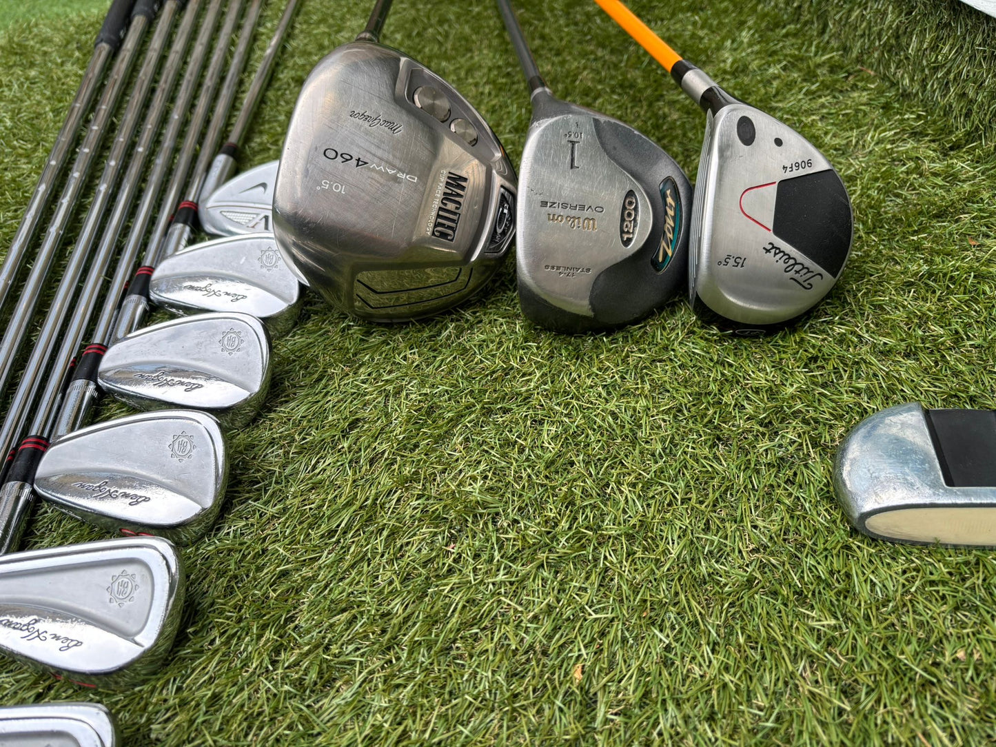 Ben Hogan Apex FTX Forged Irons (4–PW) + Titleist 3 Wood + Drivers + BRAND NEW Bag - Free P&P