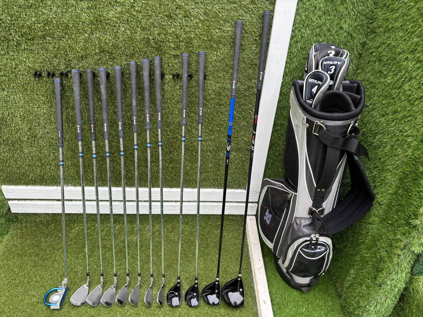 RAM Concept SG Full Golf Set 5–SW + 460cc Driver, Hybrids, Putter & Cart Bag