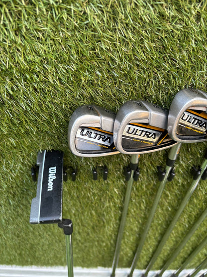 Wilson Ultra High Launch Complete Golf Set – 5–SW Irons, Matching Woods, Putter & Wilson Stand Bag