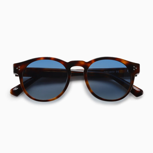 ALBA Polarised Sunglasses, Unisex, Tortoise Brown, Blue Gradient by TrueVivid