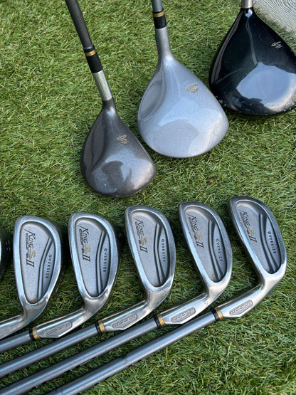 King Cobra II Oversize Irons (3–SW) + Cobra Woods + Ping Anser Putter + Nike Golf Bag Free P&P