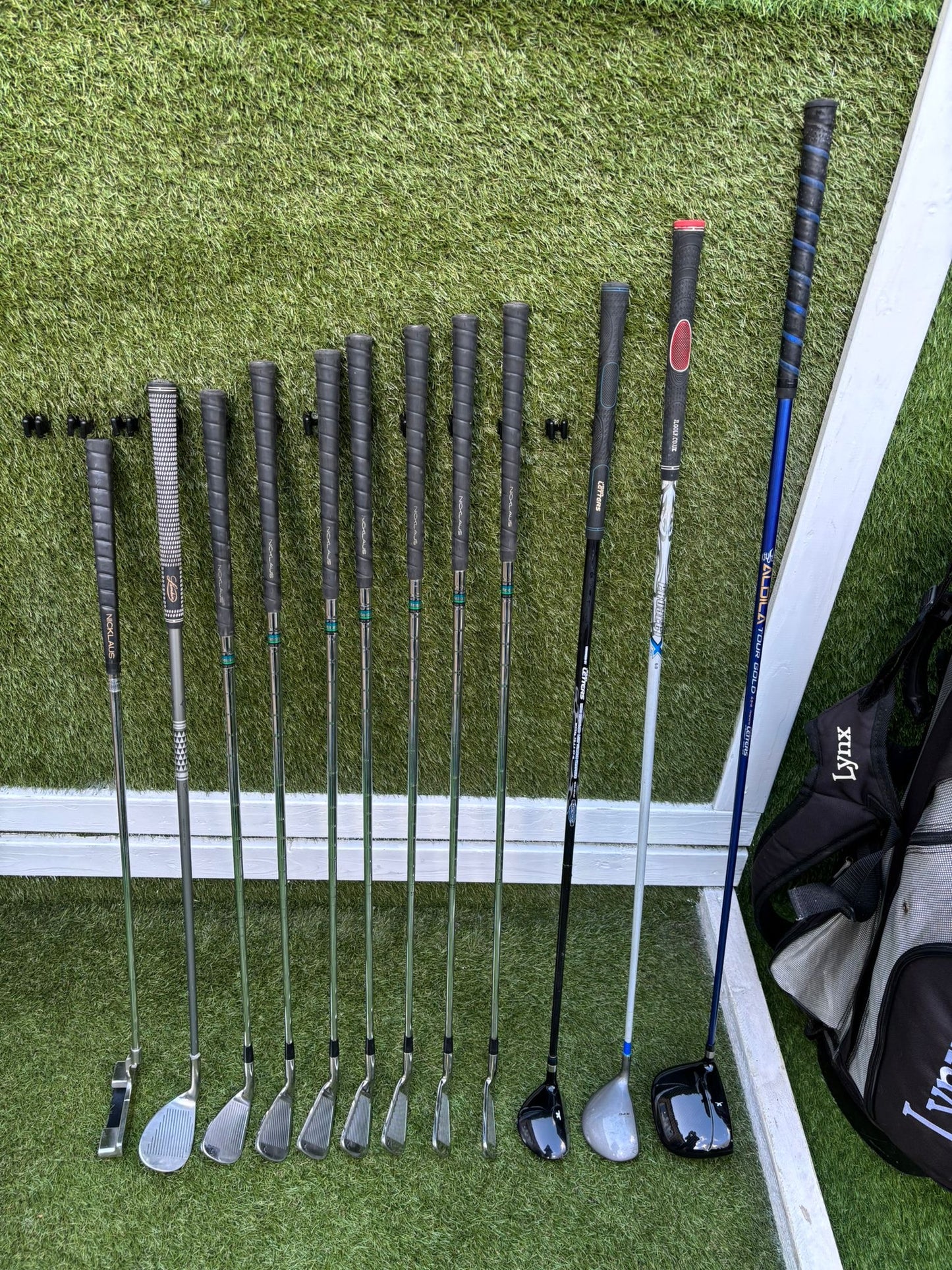 Jack Nicklaus Bear Iron Set + John Letters Driver + Woods + Bag – Full Starter Setup