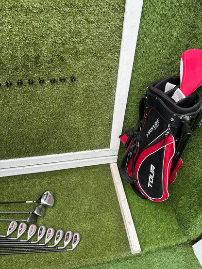 RAM X Concept Graphite Irons, Cobra SS 5 Wood & Dunlop Stand Bag Golf Set