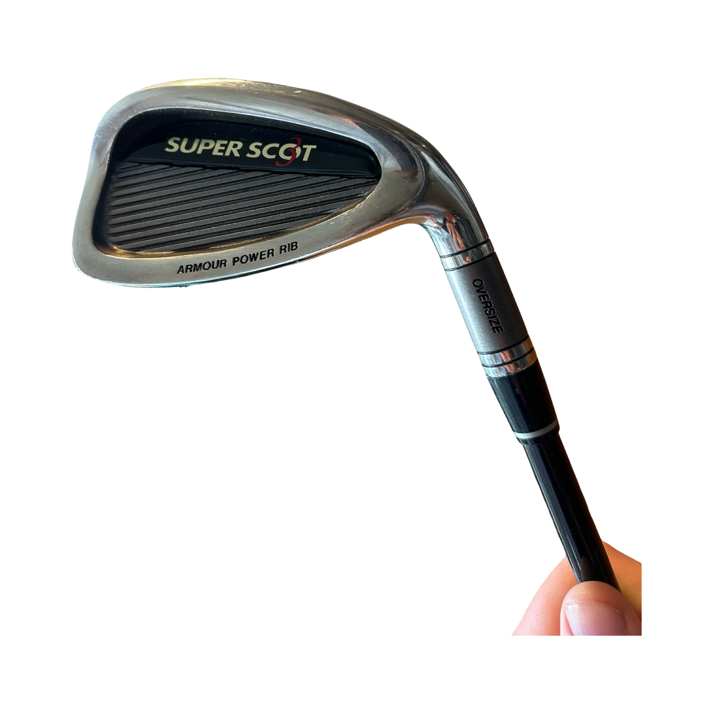 Tommy Armour Super Scot Over Size Golf Iron Set 4-PW & Sand Wedge Graphite Reg Flex New Lamkin Grips Head Covers