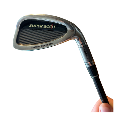 Tommy Armour Super Scot Over Size Golf Iron Set 4-PW & Sand Wedge Graphite Reg Flex New Lamkin Grips Head Covers