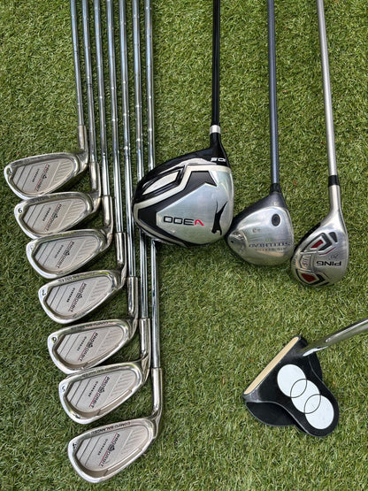 Left-Handed Complete Golf Set – Regal Pro Orbit Irons, PING i15 Hybrid, Callaway Steelhead III & Nike Stand Bag