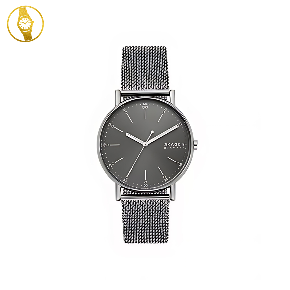 SKAGEN Signatur Mens Anthracite Grey Minimalist Style watch