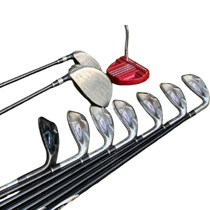 Ben Sayers M9 Graphite Golf Set includes premium graphite-shafted clubs, Cart bag & free delivery