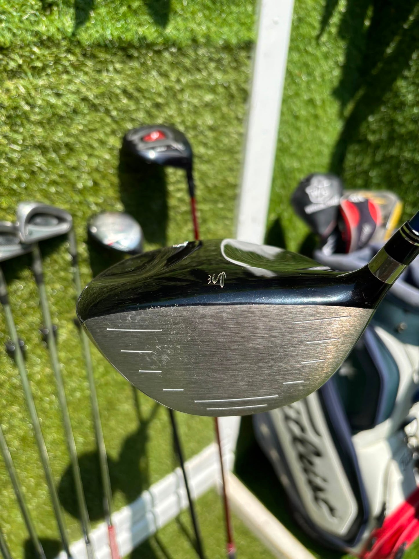 Titleist DCI 762 Irons, Cobra Driver, Odyssey White Ice Teron & Titleist Stars & Stripes Cart Bag