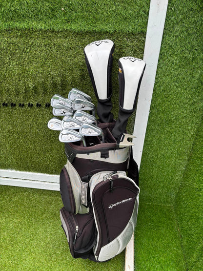 Callaway X Forged Irons, Callaway Warbird Woods, Cleveland CG16 Wedge & TaylorMade Cart Bag