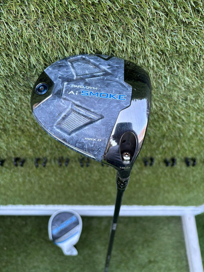 🔥 Callaway Paradym Ai Smoke MAX D Driver 12° – TENSEI AV 55 Stiff Shaft Free P&P