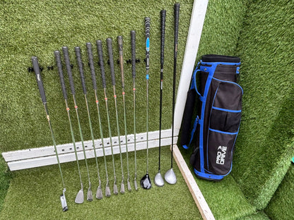 12 Club Complete Golf Set with Cavity-Back Irons & Stand Bag