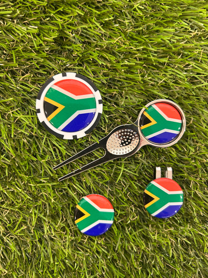 Flags of the World Traditional Pitchfork including 3 Flag markers and poker chip