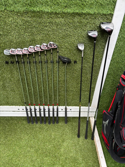 Wilson Deep Red Woods + Ram Concept Irons Set + Mizuno Stand Bag - Free P&P