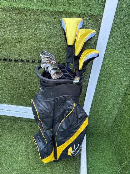 🔥 Ping G10 Irons (5–SW) + Cobra Driver + Ping G15 3 Wood + TaylorMade Hybrid + PowaKaddy Dri Waterproof Bag