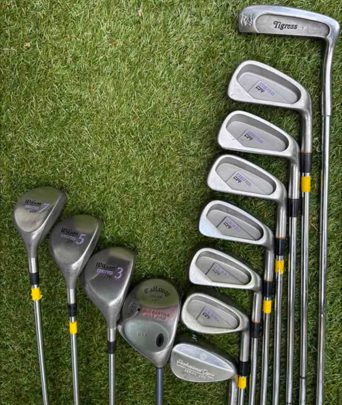 Wilson Berg HT Ladies Golf Set with Callaway Big Bertha War Bird Driver & Cart Bag Free P&P