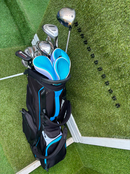 Wilson Matrix Irons 3-SW, Callaway Great Big Bertha Driver, Hybrid & Brand New Stand Bag