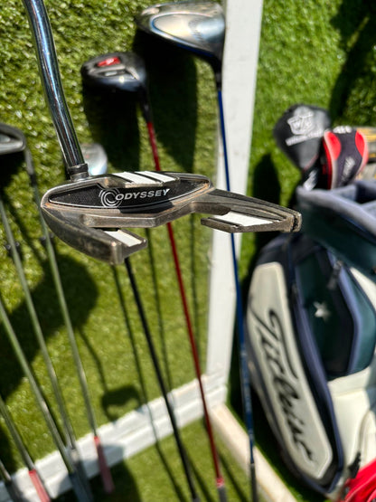 Titleist DCI 762 Irons, Cobra Driver, Odyssey White Ice Teron & Titleist Stars & Stripes Cart Bag