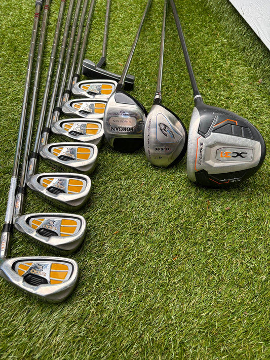 Wilson 1200 CG Golf Set with X31 Driver, RAM Hybrid & Powakaddy Cart Bag