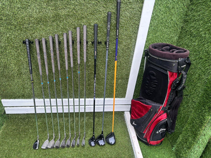 Golf Set – EEE 3ZZZ Irons + Callaway ERC Driver + Hybrid + 5 Wood + Callaway Stand Bag
