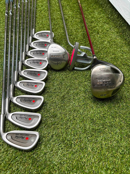Maple Leaf Competitive Edge Irons + King Cobra Driver, 3 Wood, Zucci Putter & PowaKaddy Bag