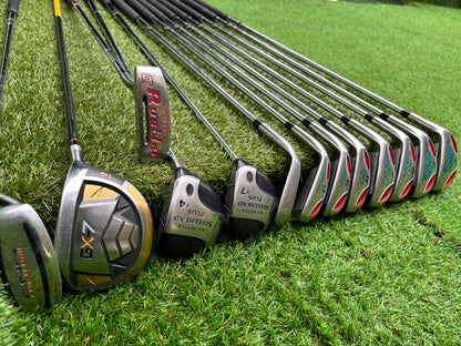 RAM Laser Hybrid Iron Set with GX7 Driver Wood, Steelhead Plus Woods & Powakaddy Bag
