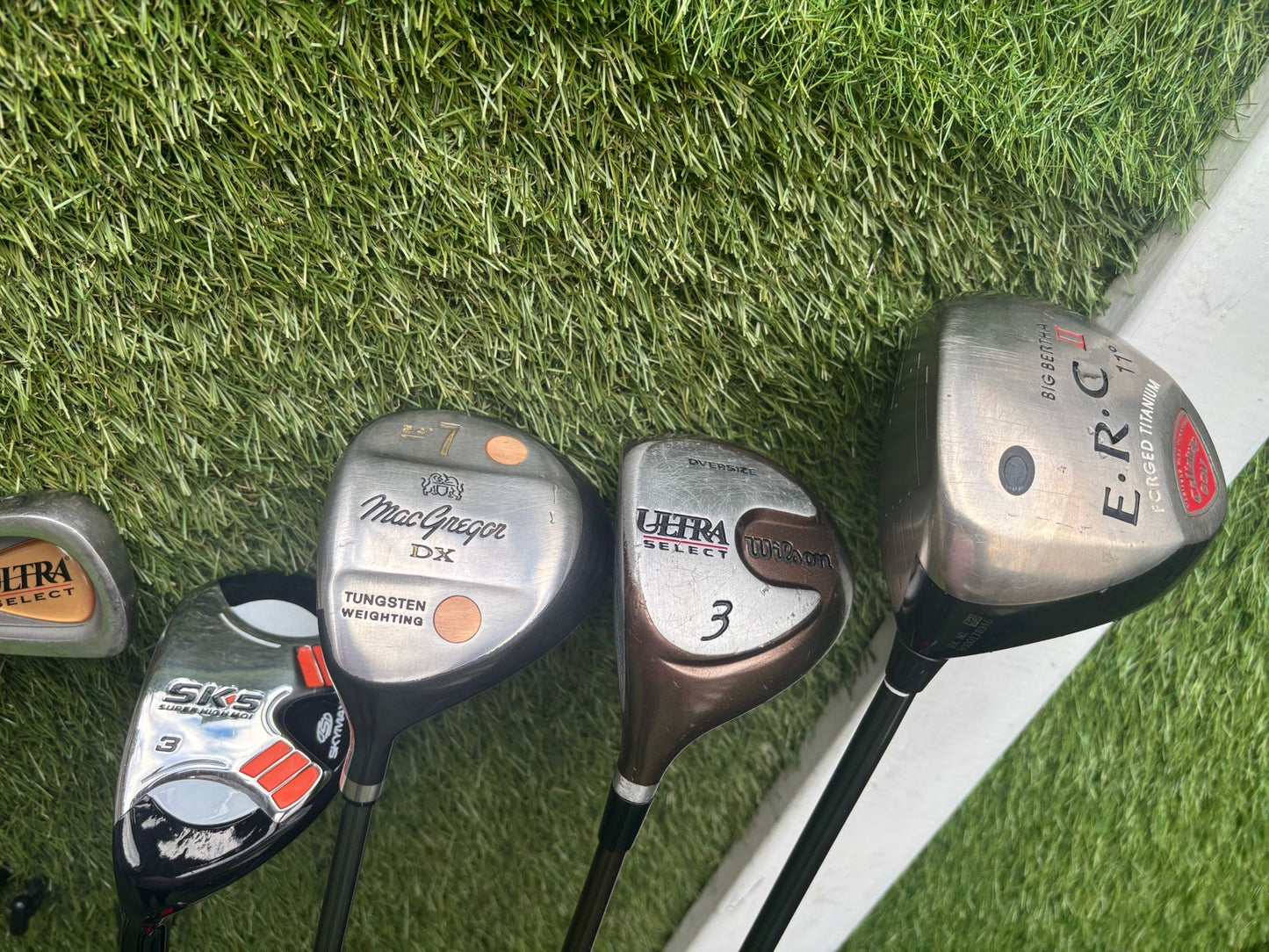 LEFT-HANDED Wilson Ultra Select Irons (3–SW) + Big Bertha Driver + Woods + Hybrid (14 Clubs)