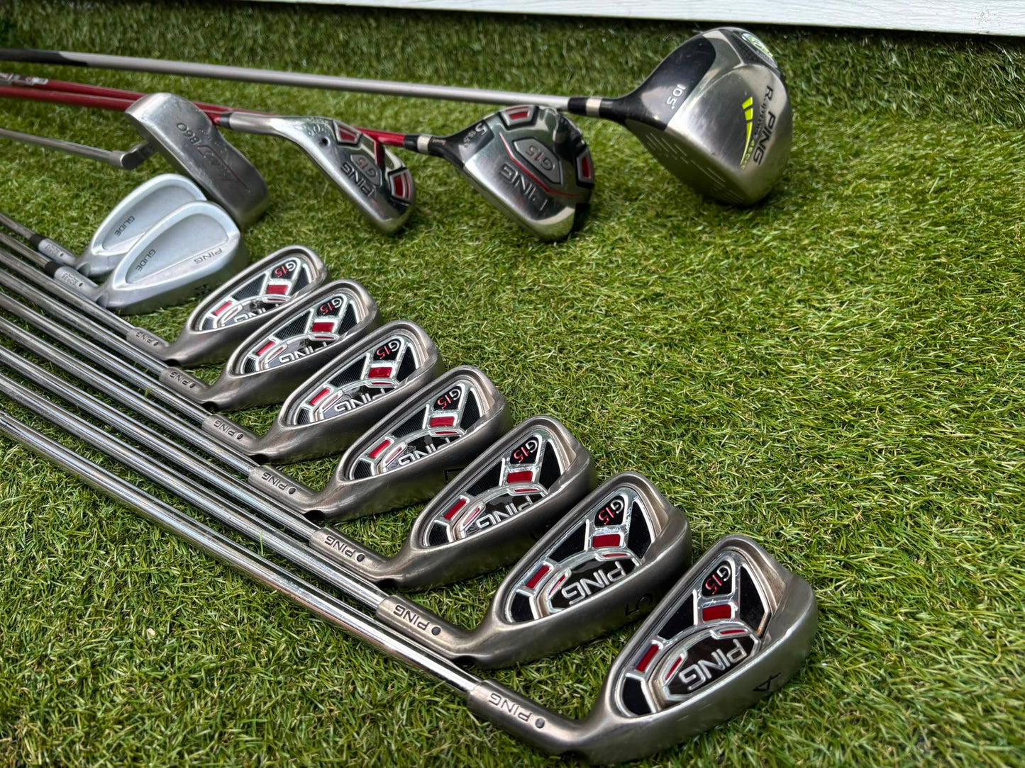 Ping G15 Complete Golf Set + Rapture Driver, Glide Wedges & Cobra Cart Bag