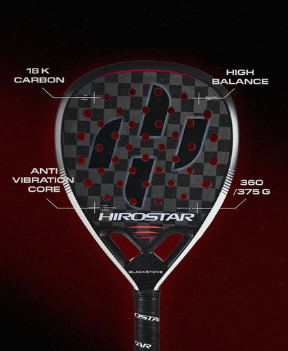Hirostar Blackstone 18K Carbon Fiber Padel Racket EVA Core