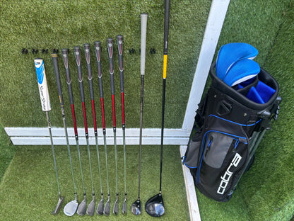 Wilson Staff Di11 Golf Set with Mizuno MX-700 Driver, Ping DSE Pengyo Putter & Cobra Stand Bag