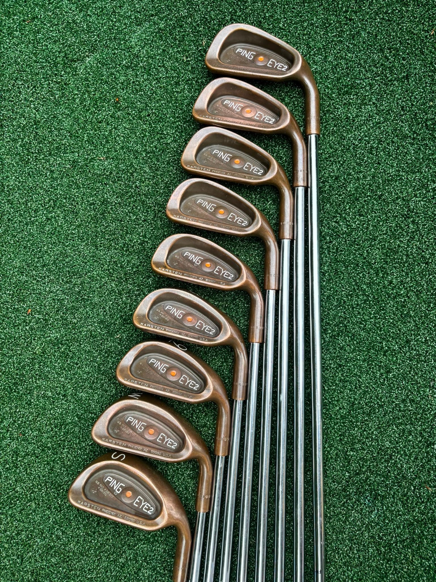 PING EYE2 BeCu Beryllium Copper Irons – Matching 3–SW Set - Free Delivery On Web S