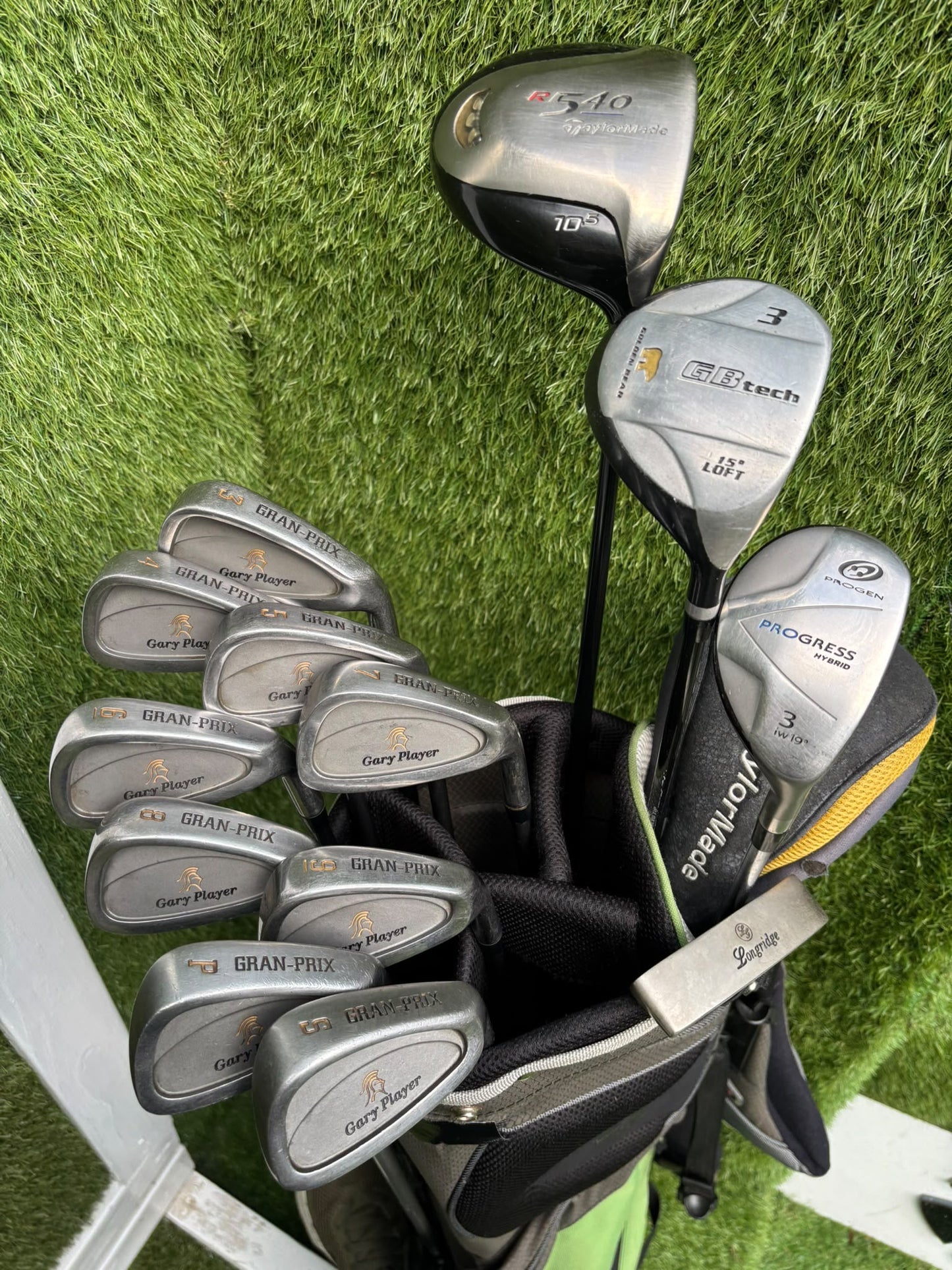 Gary Player Gran-Prix Complete Golf Set – TaylorMade R540 Driver & Wilson Staff Stand Bag