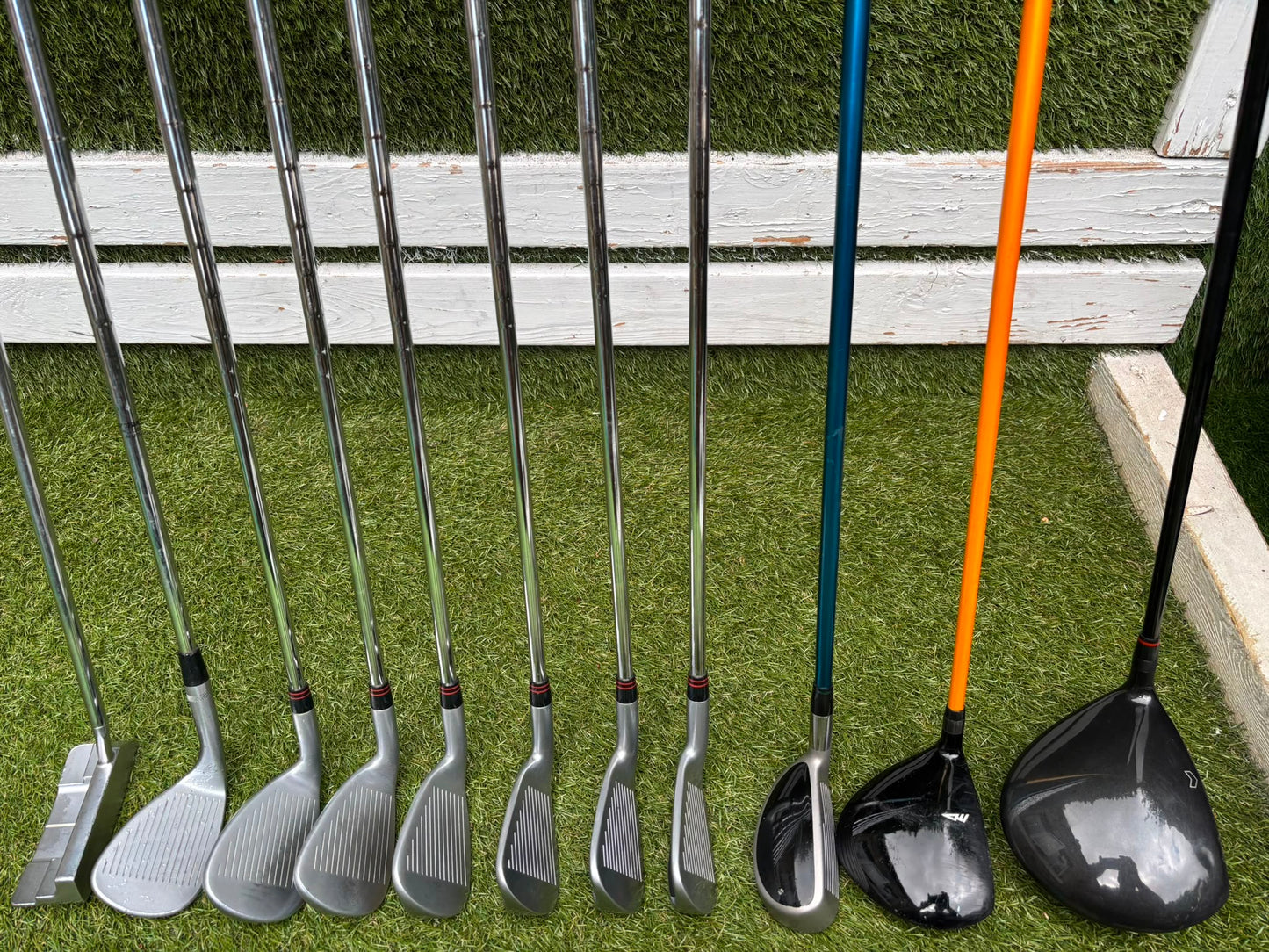 Benross Delta X Irons, Delta Driver, Adams Idea Pro Hybrid, Mizuno M-Craft IV, Vokey SM6 & Greg Norman Cart Bag