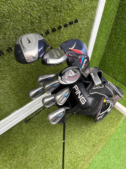 Ping G30 Graphite Irons 6-U, TaylorMade M4 Rescue, Nike SQ Driver & Callaway Stand Bag Stunning Set