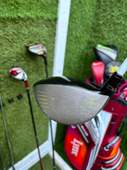 Nike Slingshot 4D Irons, Nike Driver, Cobra 4 Wood, Nike VR_S Hybrid, Odyssey Putter, New Lynx Waterproof Cart Bag