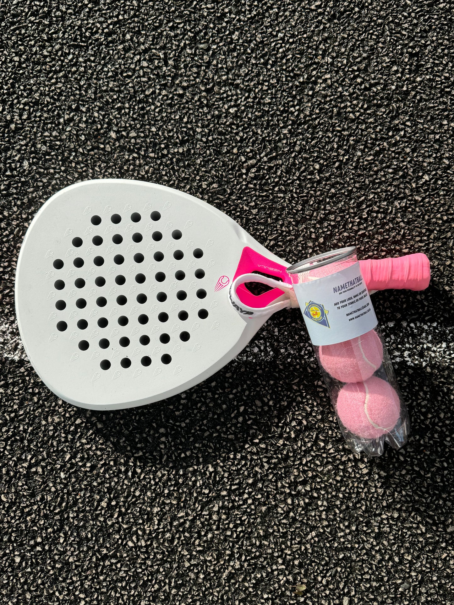 Namethatball -Customised Coloured Padel balls - BABY PINK