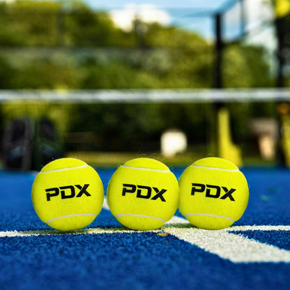 New & Improved PDX Padel Balls Pack of 3 | High Performance | Durable Felt | Indoor Outdoor