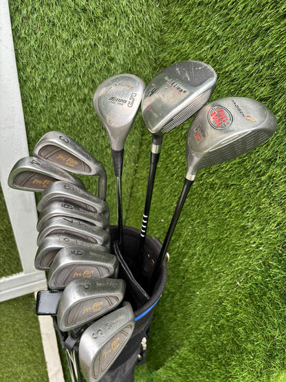 Starter Set – Spalding Pro Flite Gold 3–SW + Woods + Bag (13 Clubs) £95.00 Delivered