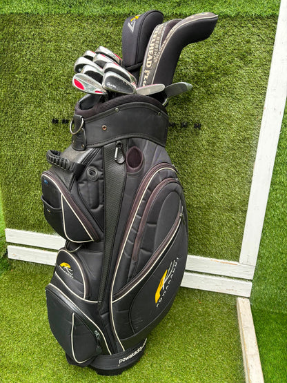 RAM Laser Hybrid Iron Set with GX7 Driver Wood, Steelhead Plus Woods & Powakaddy Bag