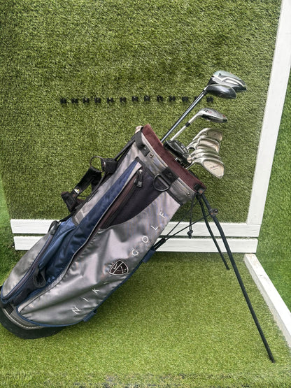 Left-Handed Complete Golf Set – Regal Pro Orbit Irons, PING i15 Hybrid, Callaway Steelhead III & Nike Stand Bag