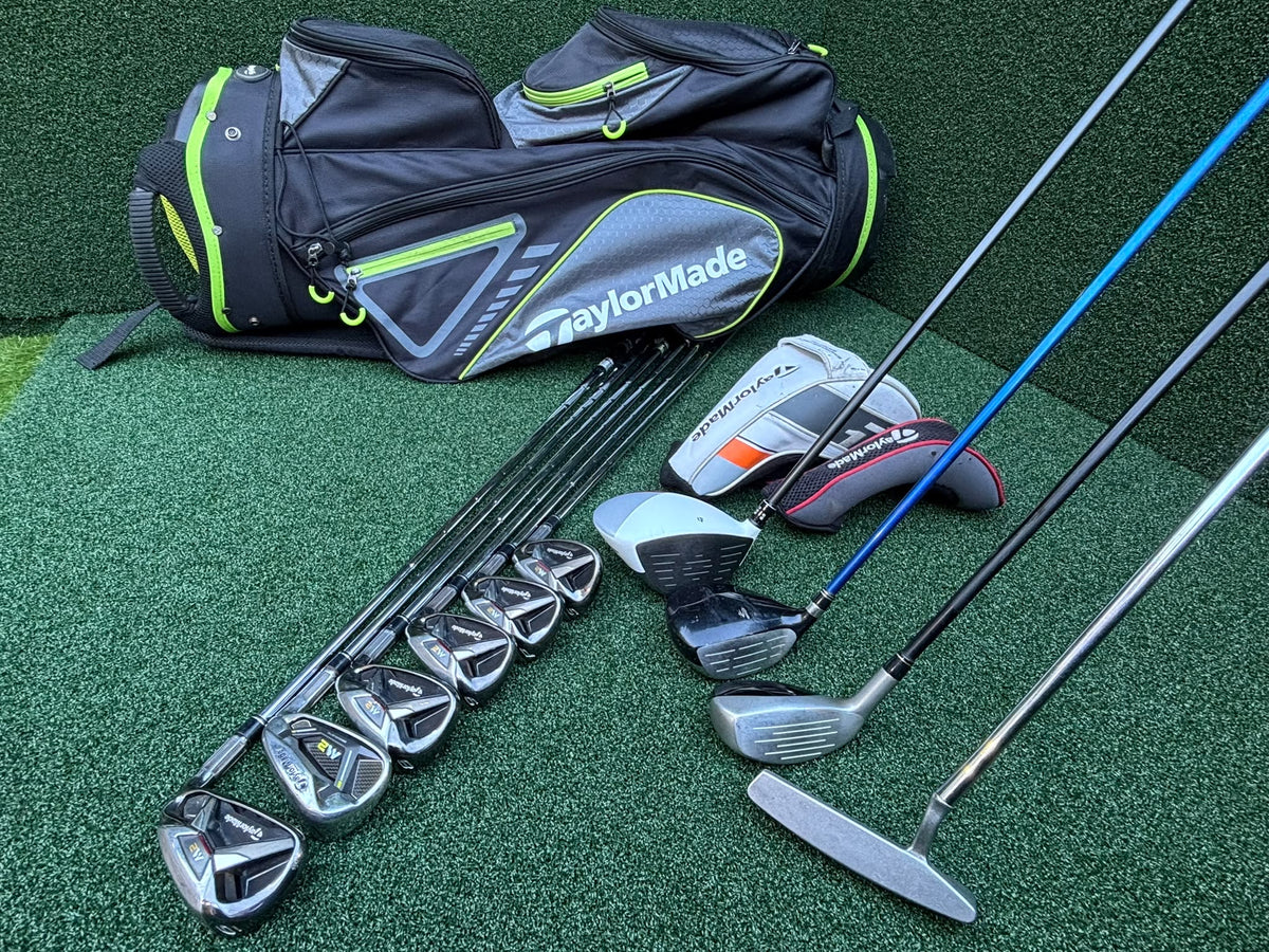 TaylorMade M2 6–SW Irons, R1 Driver, Cobra 3 Wood, Rescue Hybrid, PING Putter & TaylorMade Bag