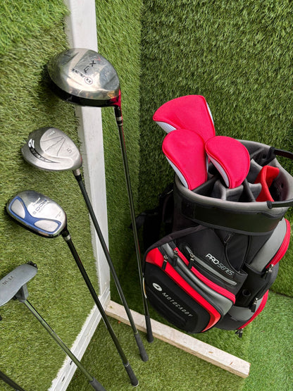 John Letters Trilogy T5 Graphite Iron Set + Woods & Motocaddy Bag